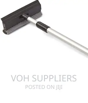 Telescopic Window Cleaner With Sponge and Squeegee