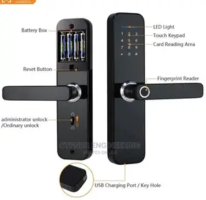 Airbnb Door Lock With Fingerprint and Password Unlock