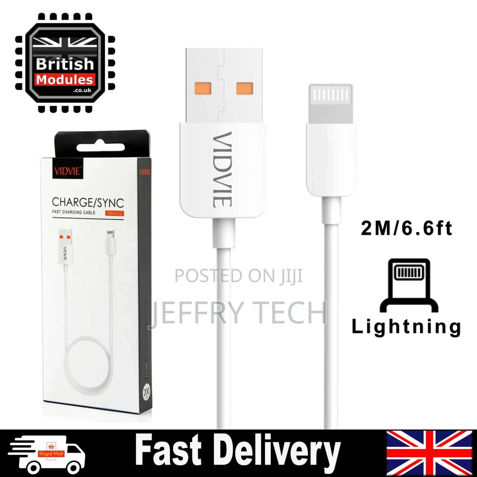 Lightning Cable for iPhone 11,XS,XR,X,SE,8,7,6 Max Charger D