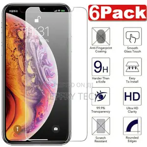 6 PACK for iPhone 12 11 Pro Max XR X XS 8 7 Plus Tempered GL