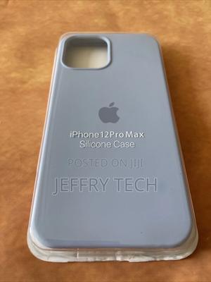 iPhone 12 Pro Max Silicone Case Light Blue - thumbnail 2