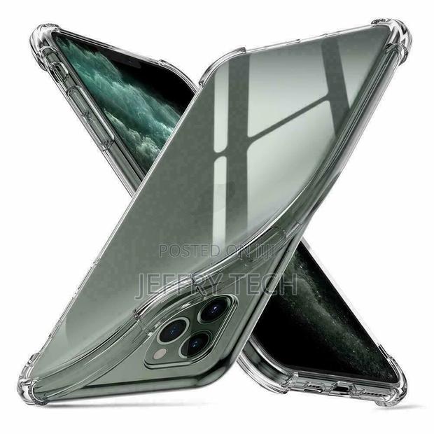 CLEAR Shockproof Silicone Case for iPhone 13pro 11 12 Pro Ma - thumbnail 3