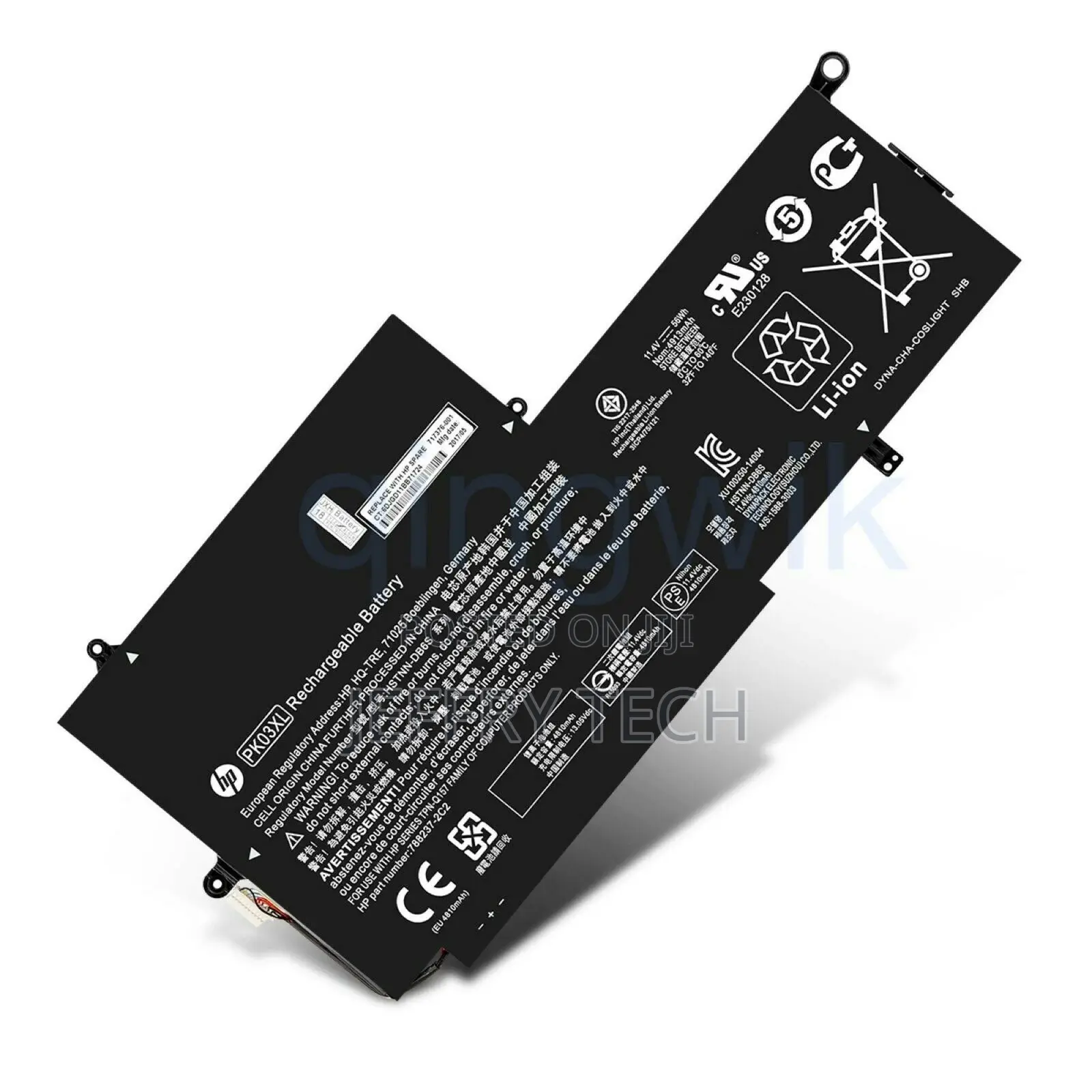 PK03XL Battery for HP 4810A SPECTRE 13-4000 13-4