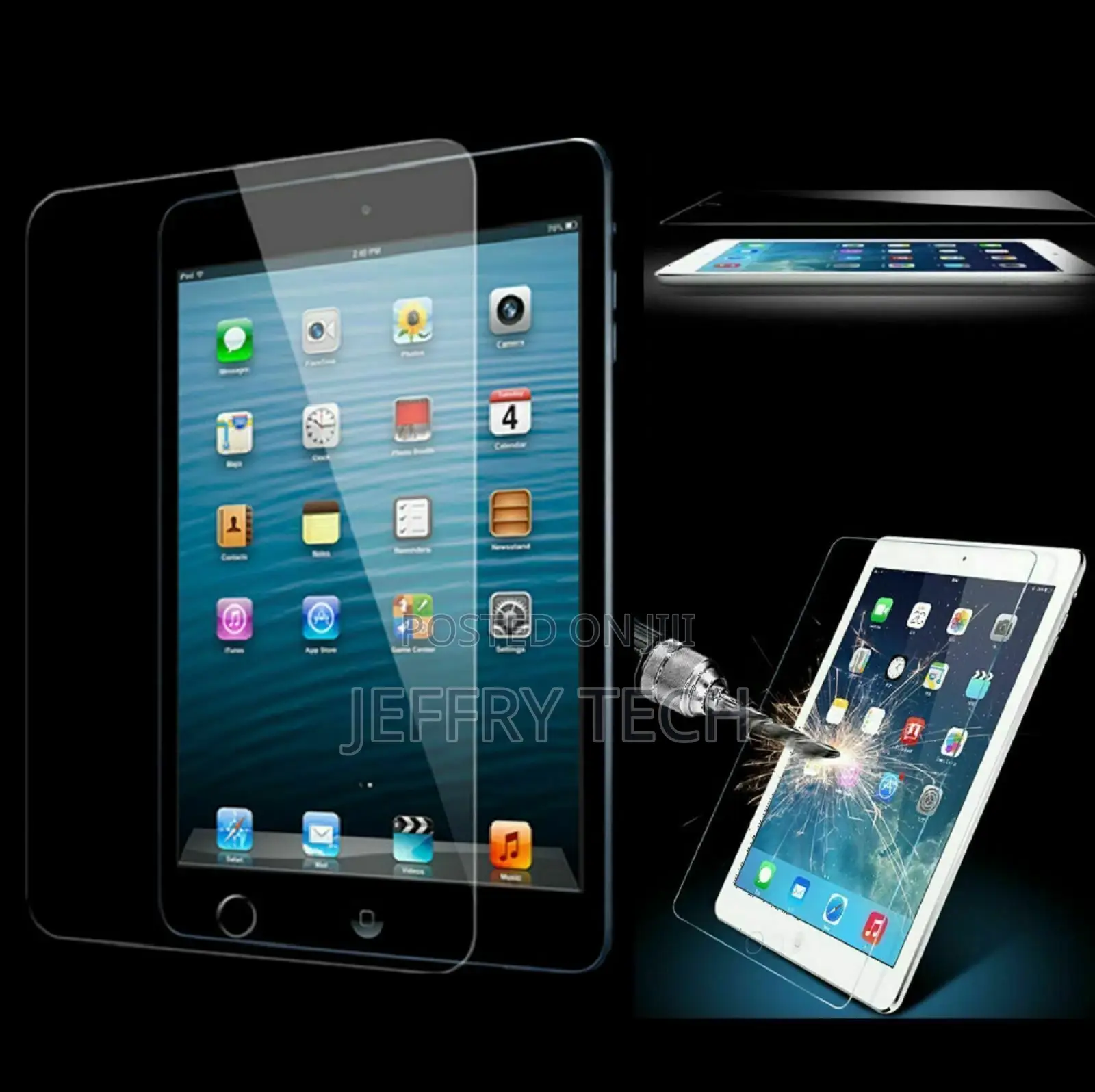 Tempered Real Glass Screen Protector Film for iPad Air 1 2