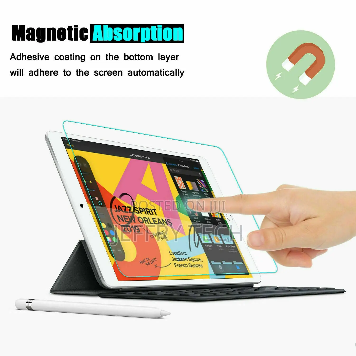 Tempered Glass Screen Protector for iPad Pro 10.5 Inch 2017