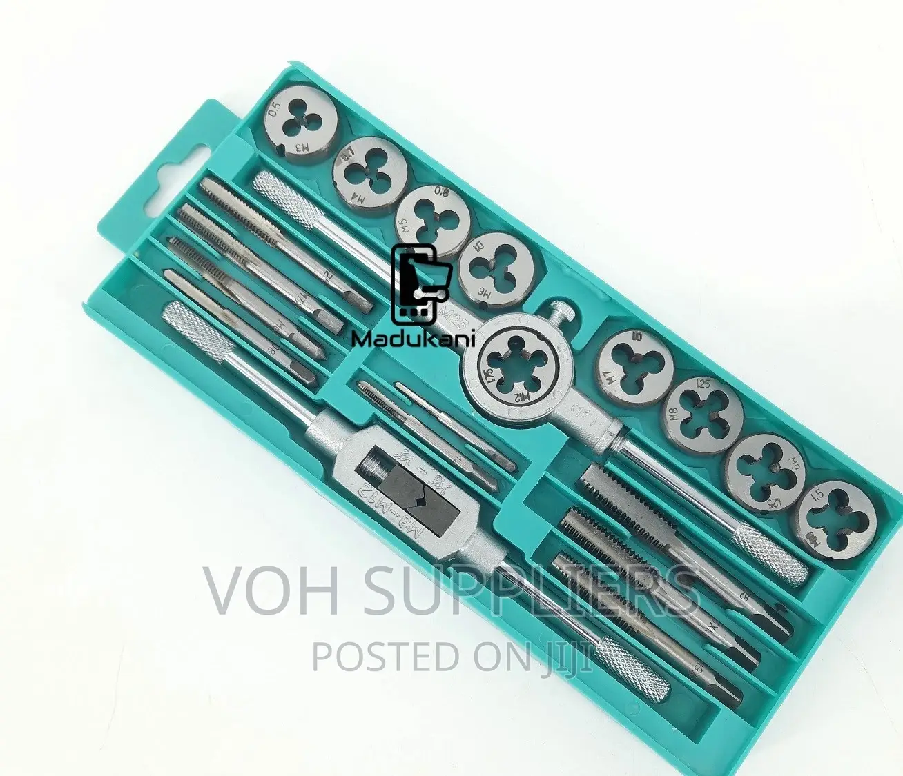 20pcs Quality M3-M12 25mm Alloy Steel Tap and Die Set