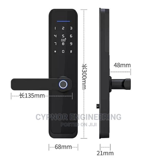 IC Card ,App and Fingerprint Unlock Door Lock - main view