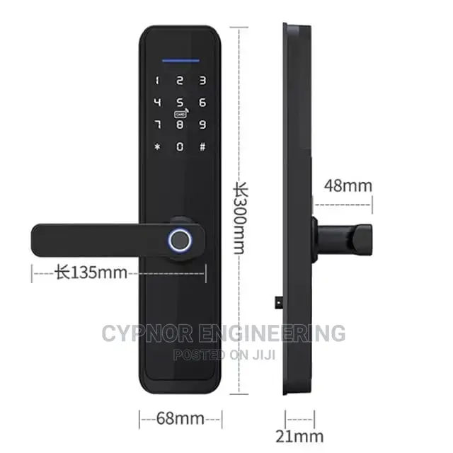 IC Card ,App and Fingerprint Unlock Door Lock