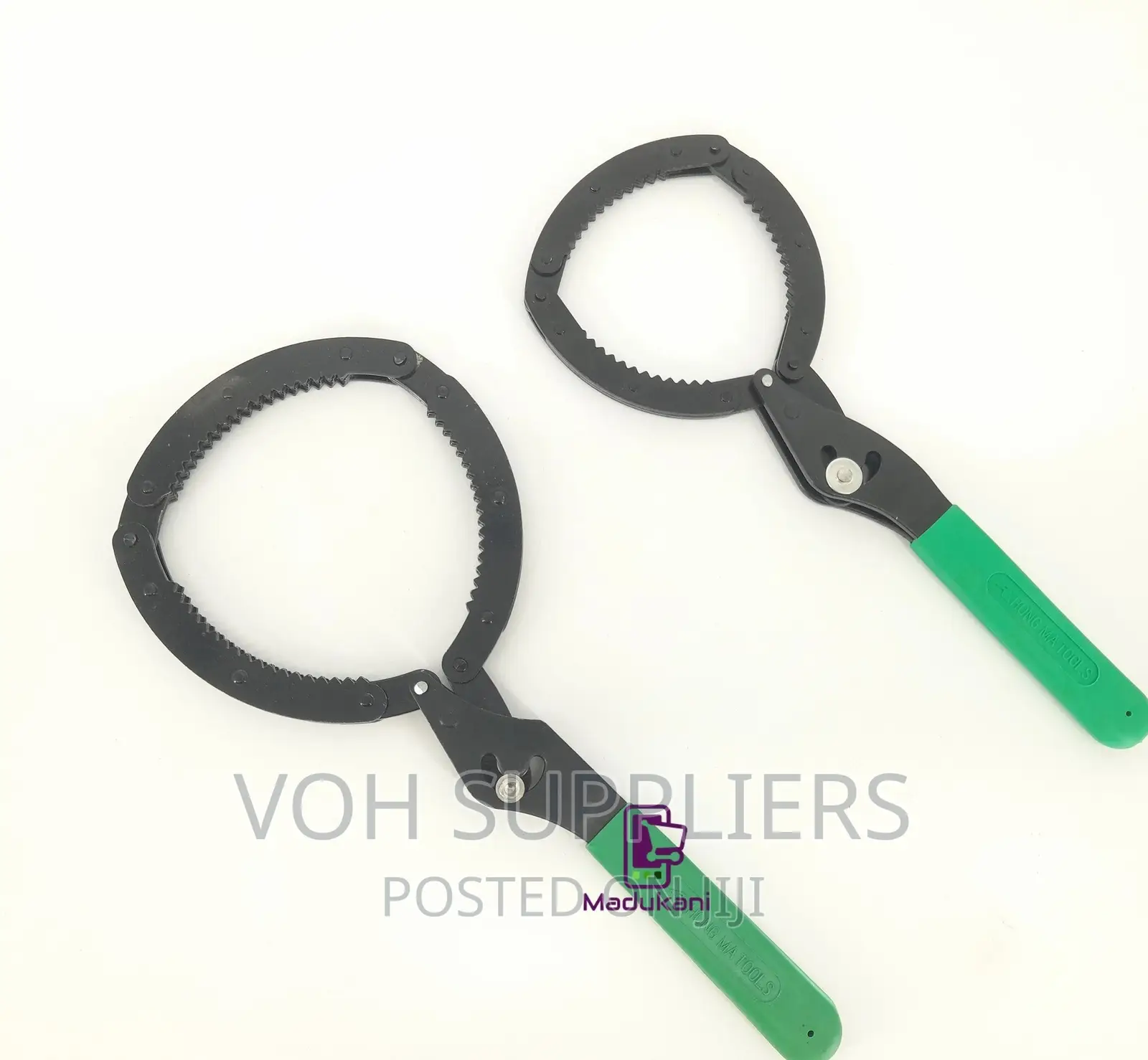 2PCS Handcuff Style Non-Slip Adjustable Universal Oil Filter