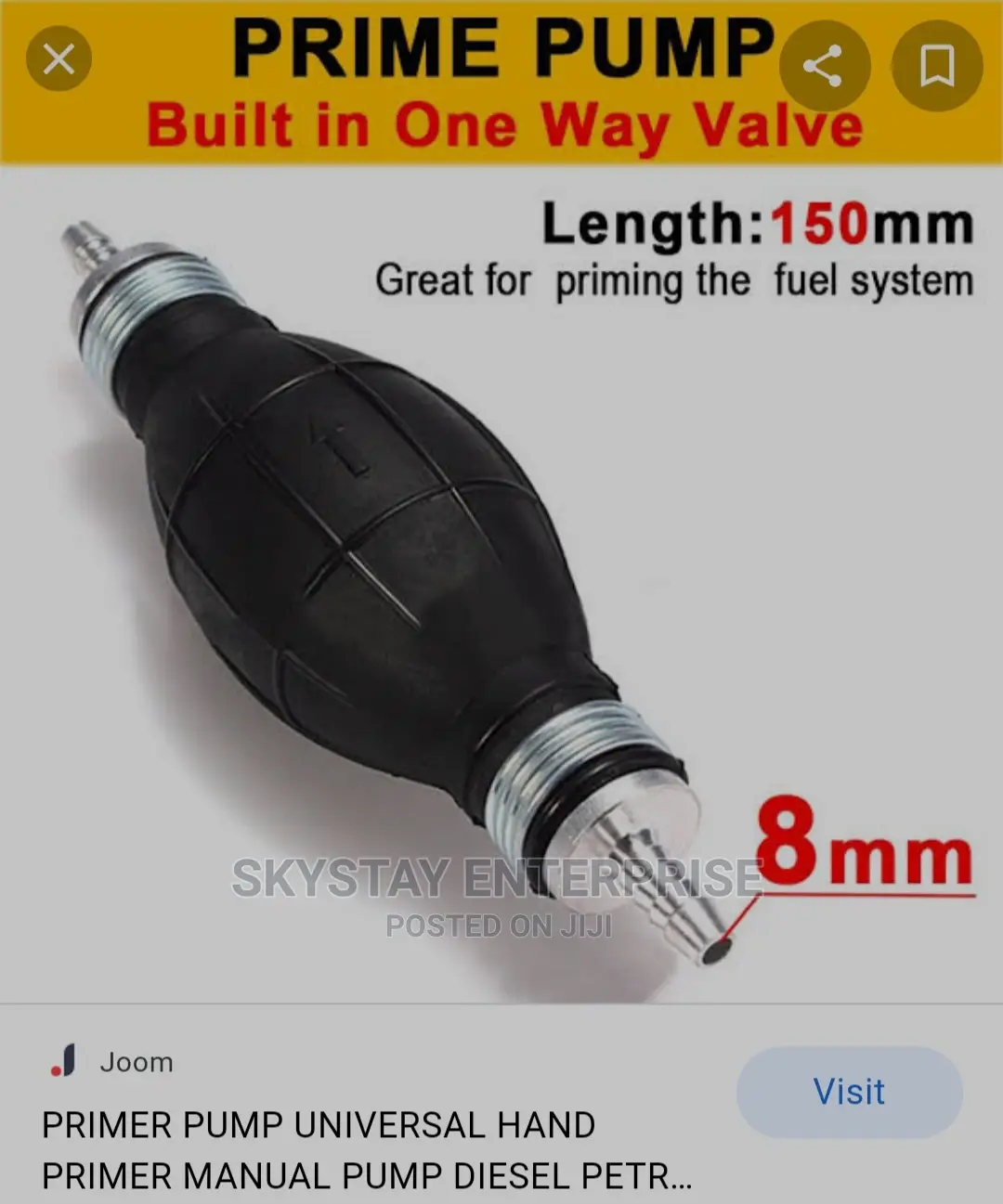 Hand Priming Pump Fuel Oils Fluids