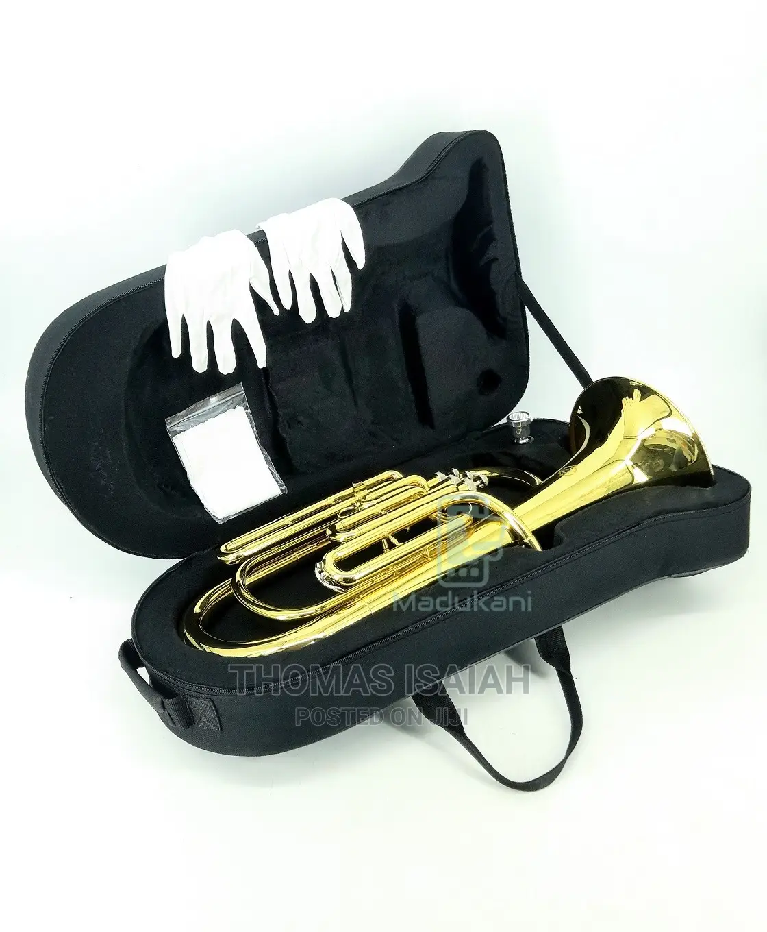 Suzuki B♭ B-Flat Baritone Horn Gold Lacquer in Hard Case