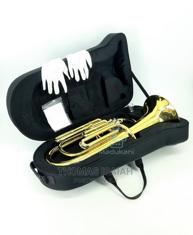 Suzuki B♭ B-Flat Baritone Horn Gold Lacquer in Hard Case - thumbnail 7