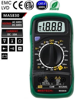 Digital Multimeter - MAS830/MAS830B/MAS830L - thumbnail 2