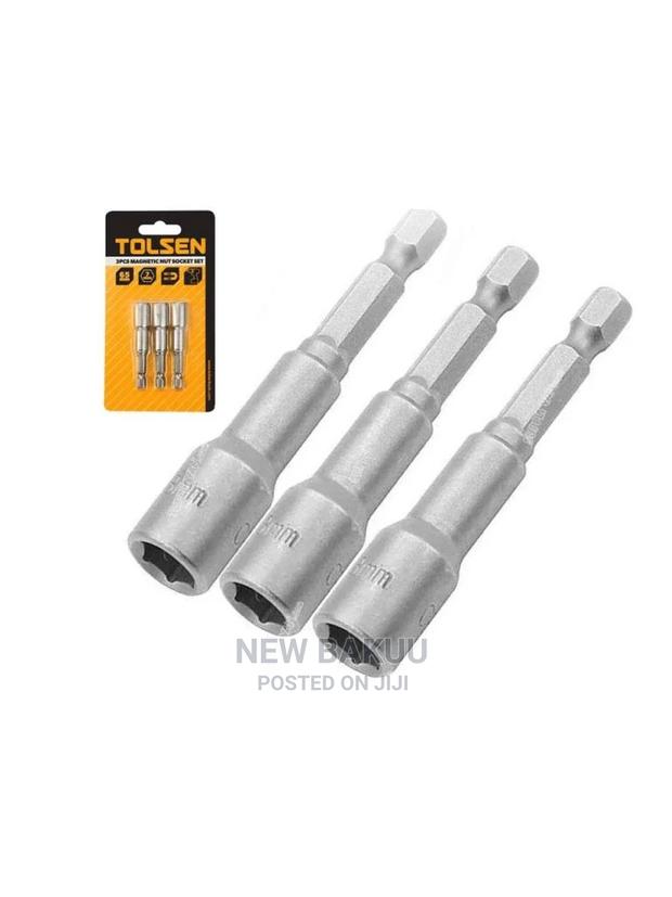 Tolsen 3pcs Magnetic Nut Socket Set