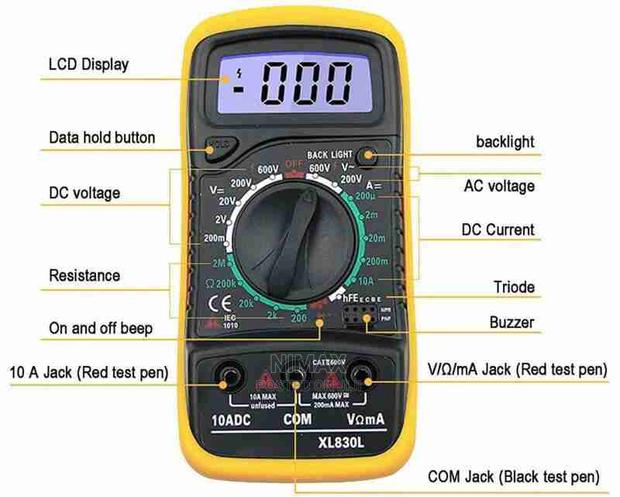 Digital Multimeter Multi-Test DC Current, Resistance, - thumbnail 6