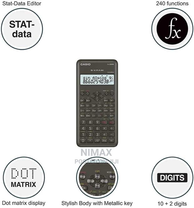 Casio FX-82MS Scientific Calculator Original - thumbnail 3