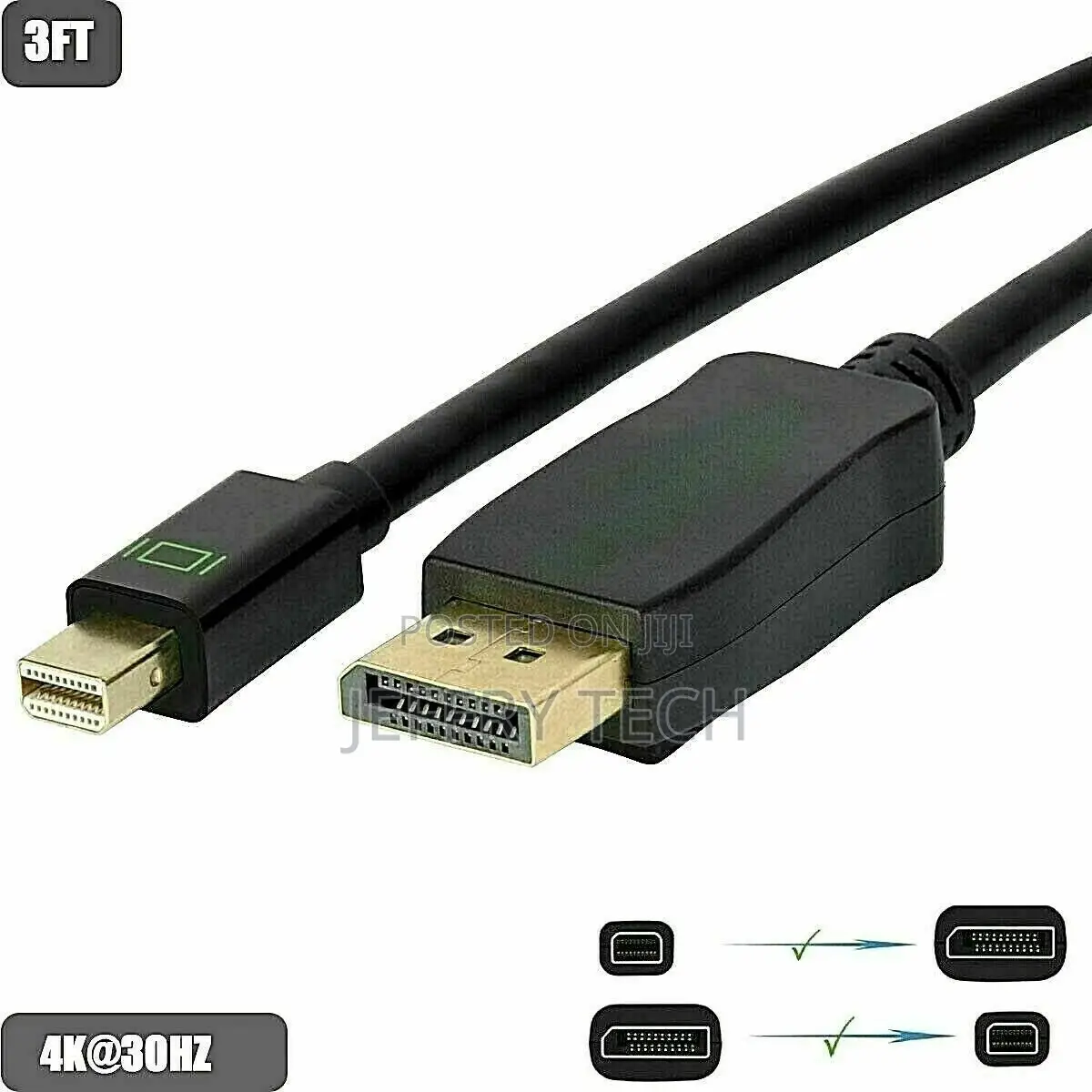 Mini Displayport to Displayport Cable Mini DP to DP Adapter
