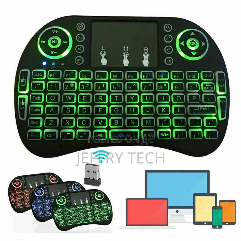 Mini 3 Backlit I8 2.4ghz Wireless Keyboard for Respberry LG