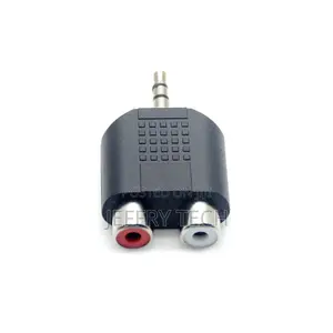 3.5mm Mini Jack Stereo to 2 X Rca Phono Adapter Gold