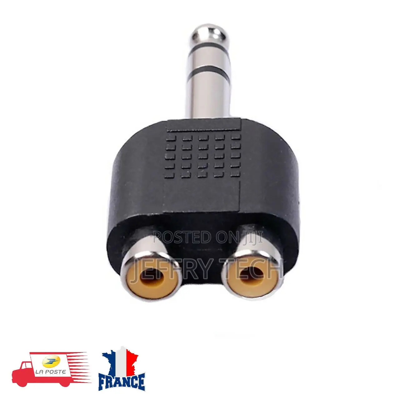 Rca Audio Adapter 2 Female to 6.35 Male Stereo Jack