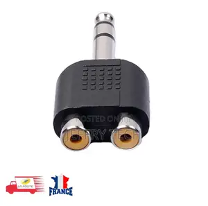 Rca Audio Adapter 2 Female to 6.35 Male Stereo Jack