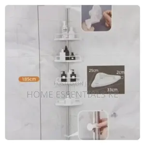 6 Tier Telescopic Plastic Bathroom Corner Shelf