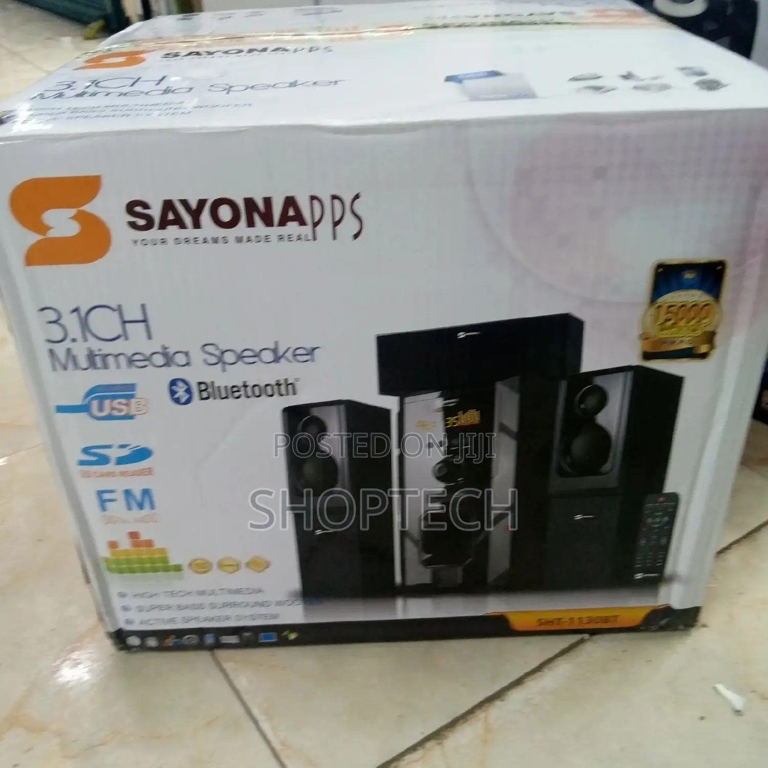 3.1ch Multimedia Speaker Sayona Sht-1131bt Woofer.
