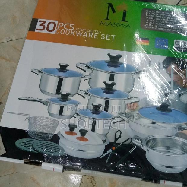 Brand New Marwa 30pcs Stainless Cookware Set - main view