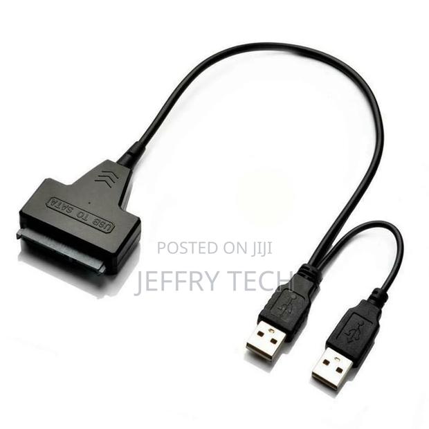 2.5" USB to SATA External HDD SSD Hard Disk Dirive Adapter C - thumbnail 3