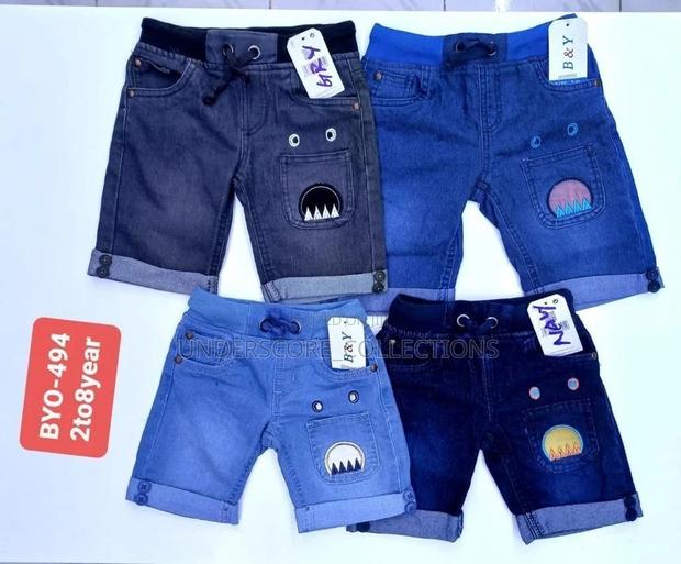 Unisex Kids Denim Shorts - thumbnail 3