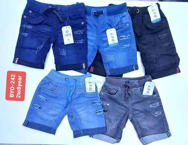 Unisex Kids Denim Shorts - thumbnail 4