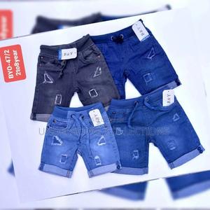 Unisex Kids Denim Shorts - thumbnail 2