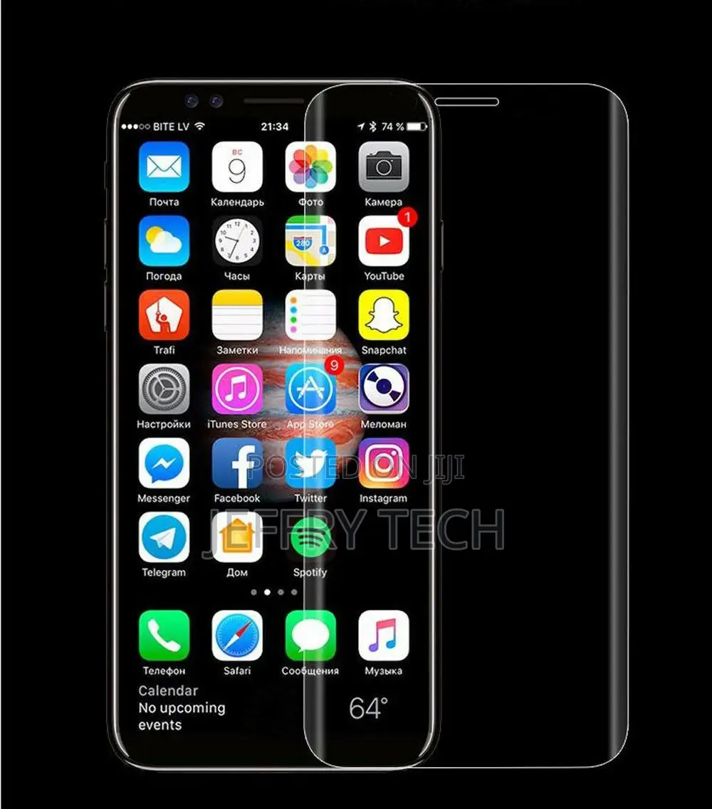 9H Ultra Clear Temper Glass Screen Protector for iPhone X