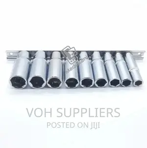 Strong 9PCS Deep Socket Box Spanner Chrome Vanadium Set