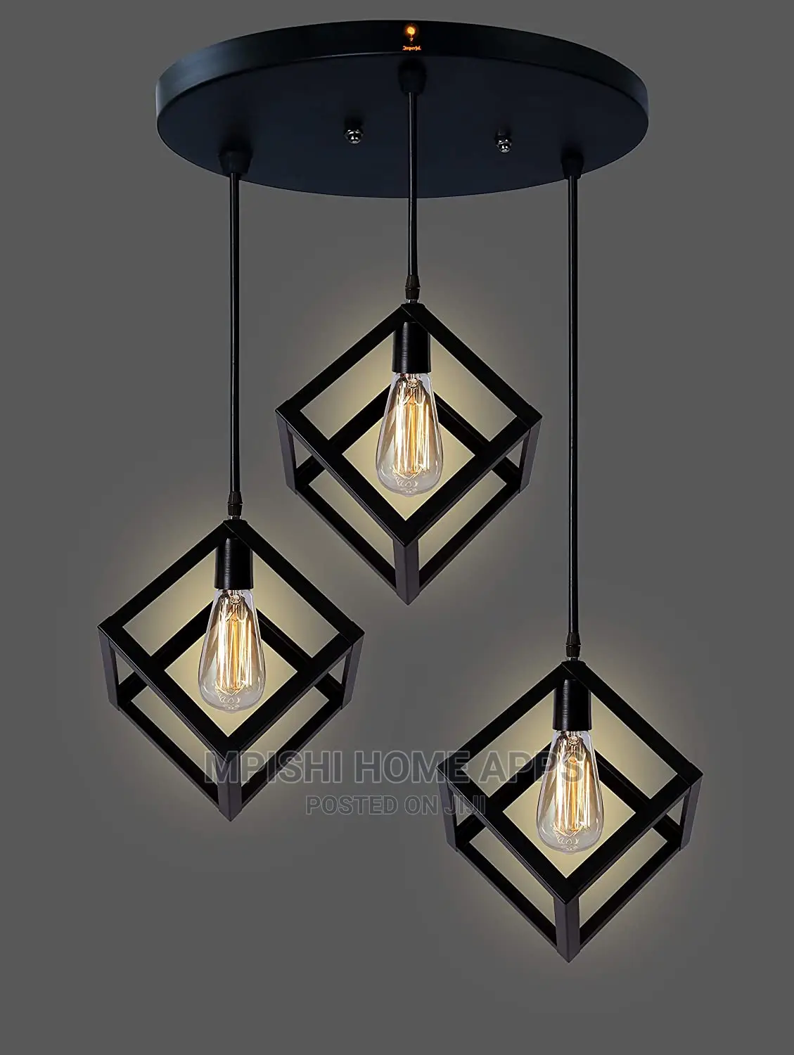 Cube Shape Pendant Light Set