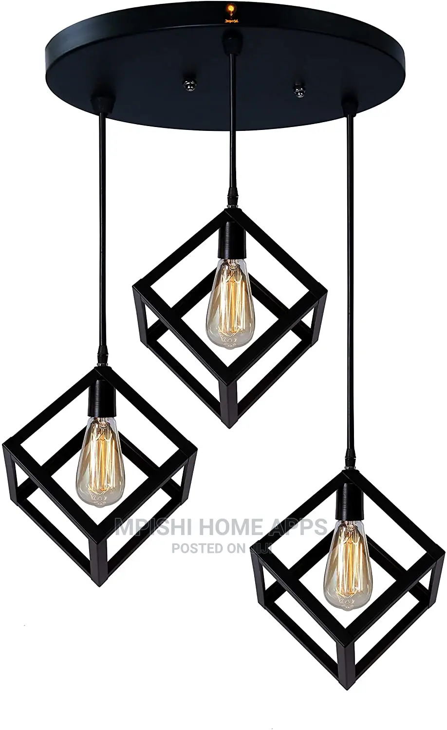 Cube Shape Pendant Light Set