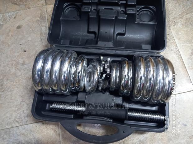 30kg Chrome Cast Dumbbell
