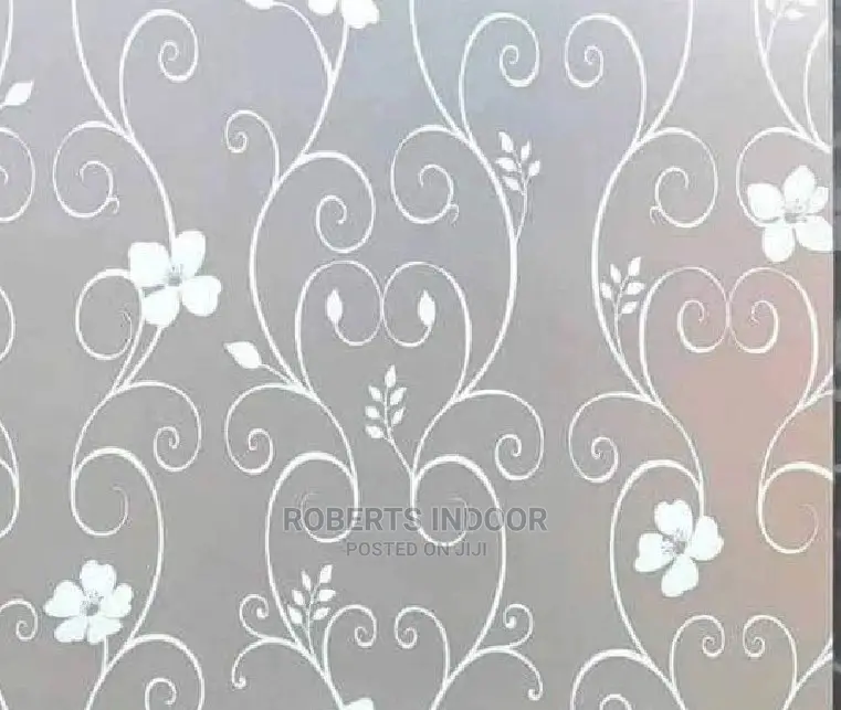 Flowered Obscure Window Film