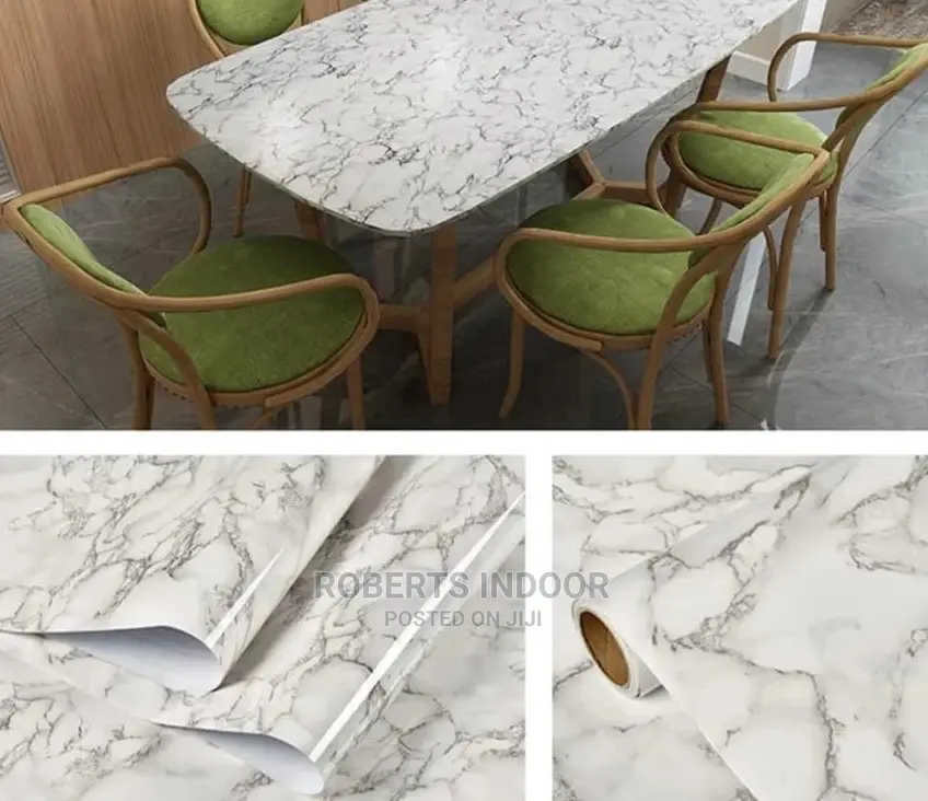 Whie and Grey Marble Contact Paper