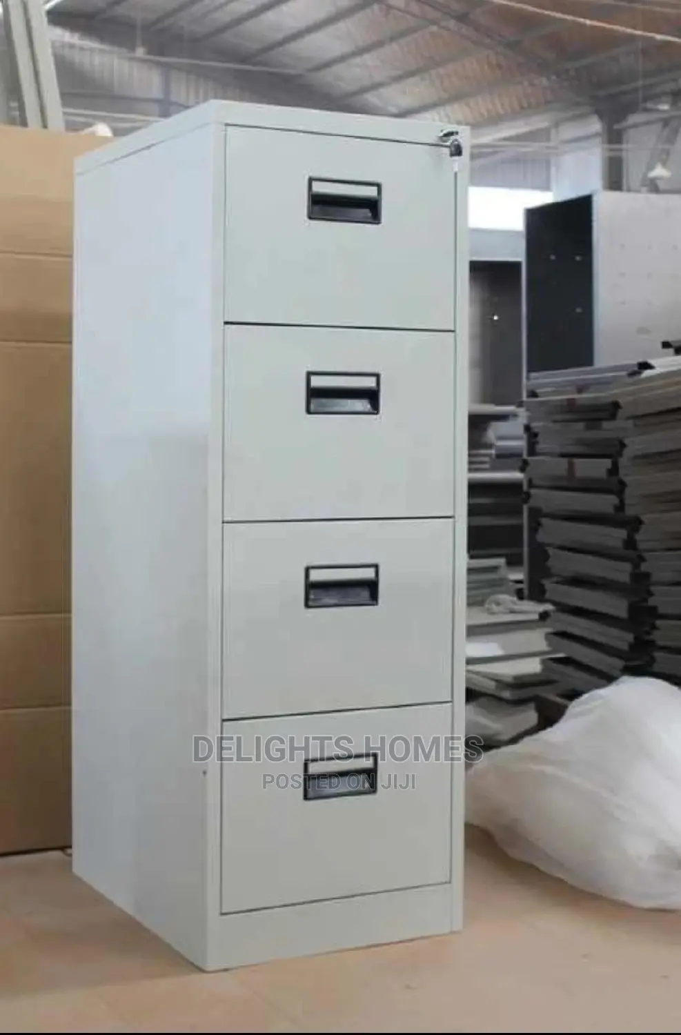 4 Drawer Metallic Locker Office Cabinets