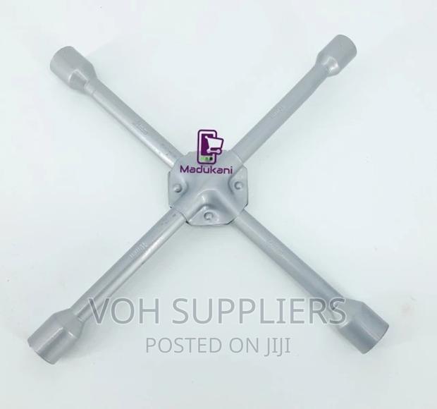 NEW Extra Heavy Duty Reinforced 14-Inch Cross Wheel Spanner