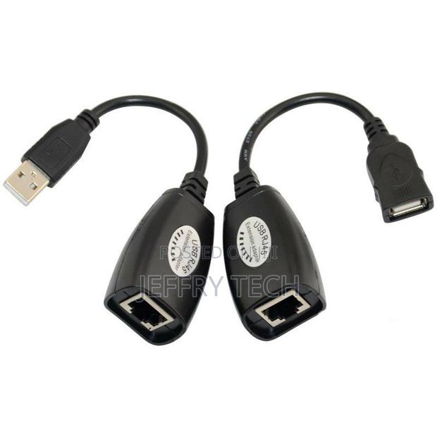 150FT USB 2.0 Male to Female Cat 5e 6e RJ45 LAN Extender Ext