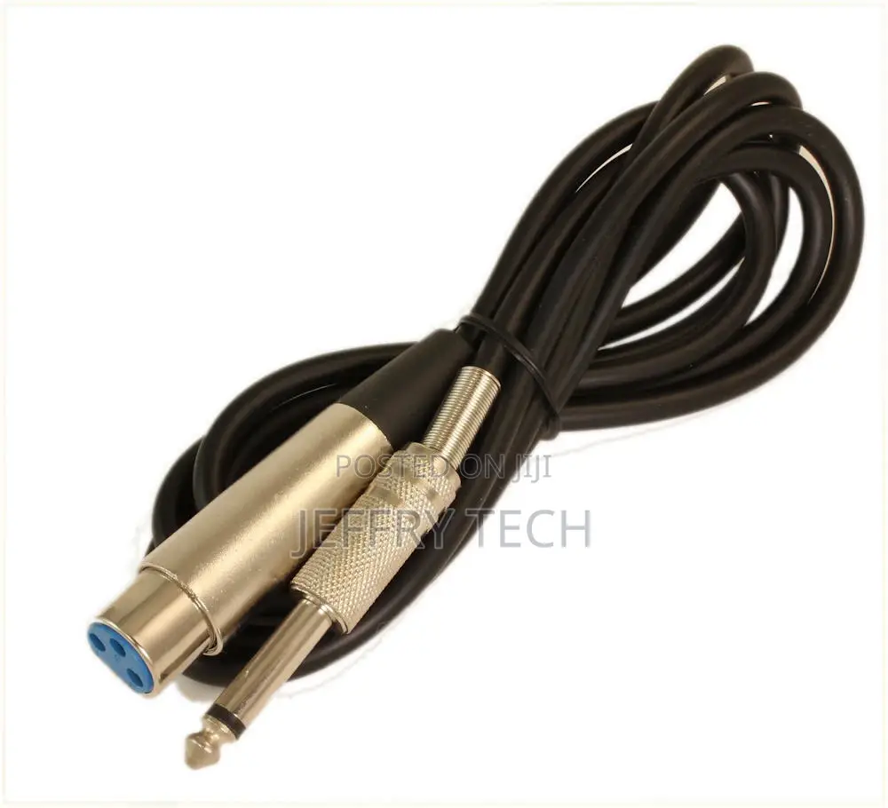 6ft XLR 3P Female To 1/4inch TS MONO Male Microphone Cable