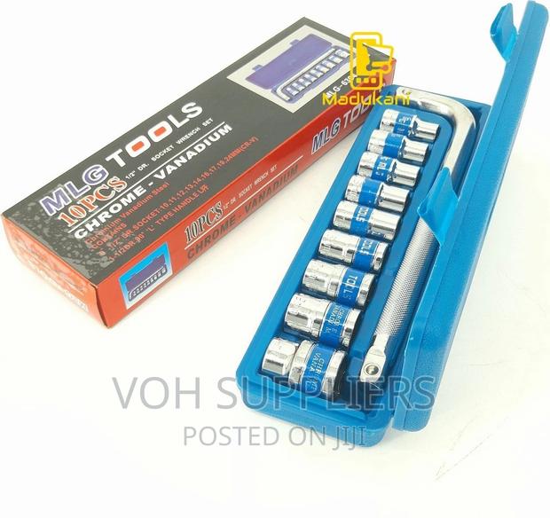 NEW MLG 10PCS 0.5 Half Inch Dr Socket Wrench Box Spanner Set - main view