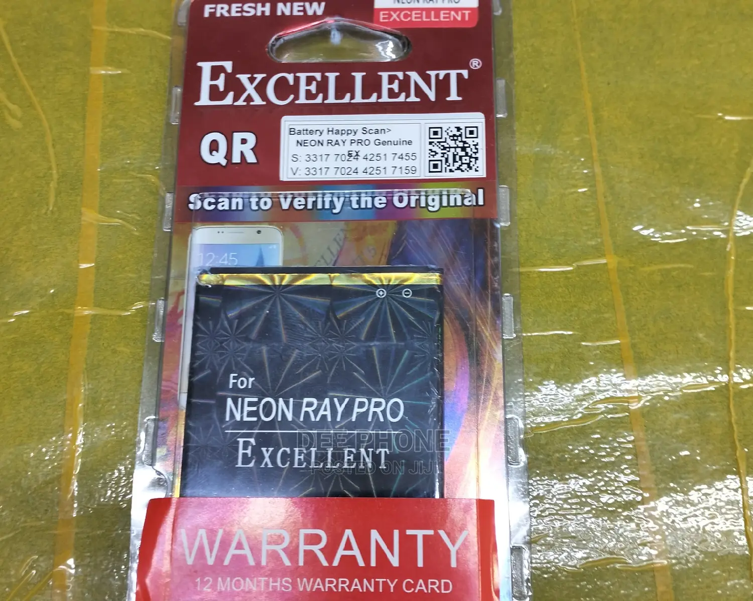 Excellent Neon Ray Pro Battery