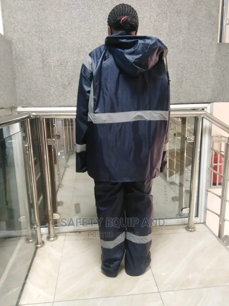 Reflective Navy Blue Qualified Rain Suits