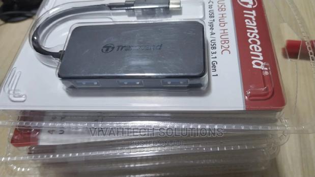 USB 3.1 Gen 1 Transcend 4-port HUB Black