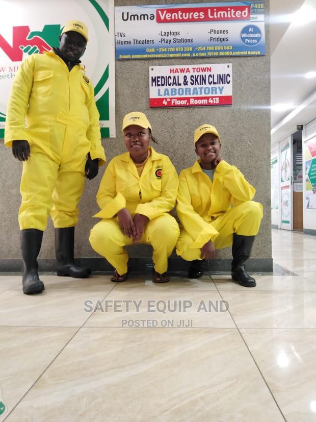 Plain Yellow Coverall/Overall - main view