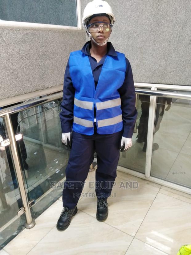 Affordable Blue Reflective Vests - main view