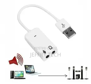 Usb Soundcard Virtual 7.1 Adapter 3d 3.5mm Jack External Mic